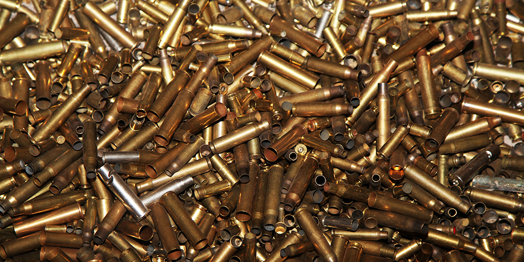 Gun shells scrap