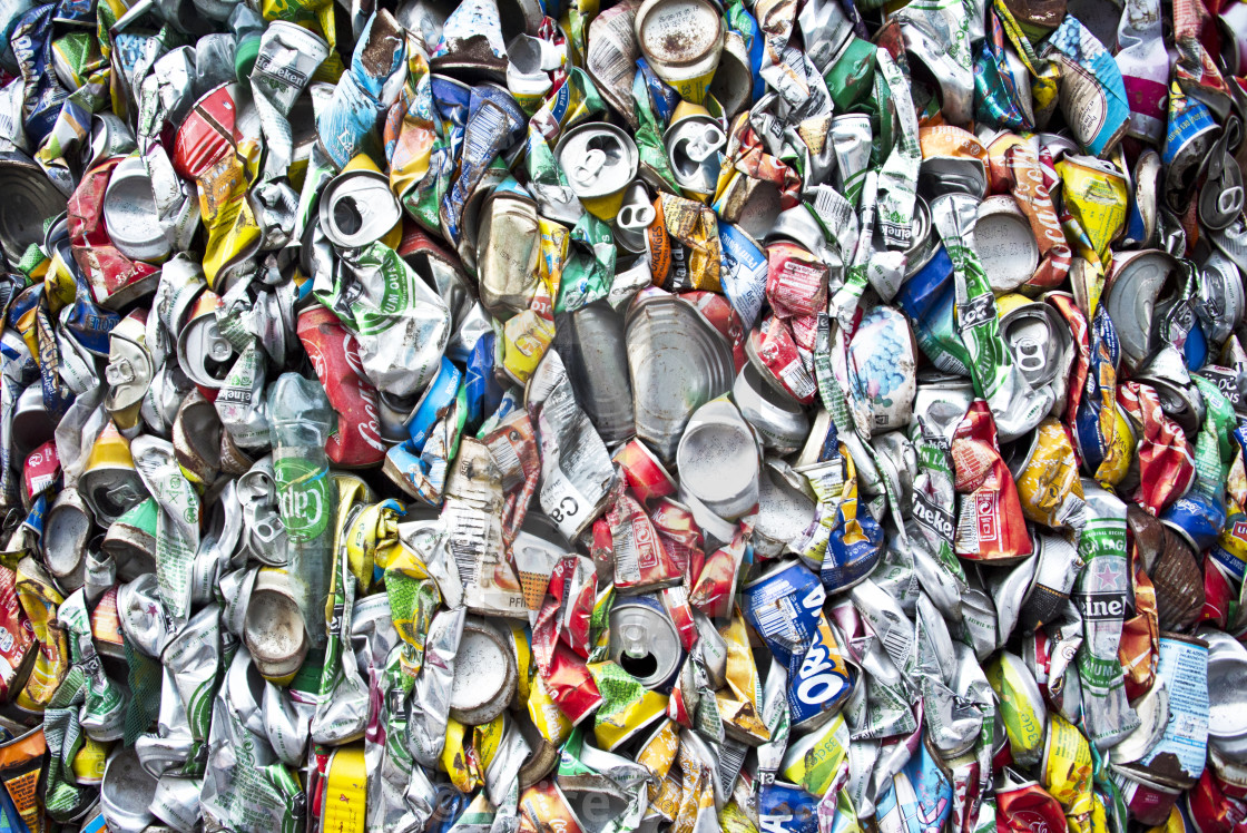 Aluminium can scrap in bulk